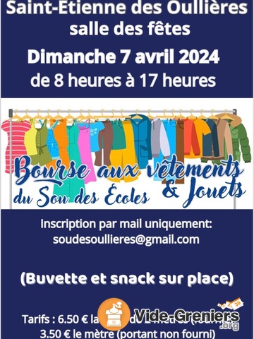 Bourse Aux V Tements Et Jouets Saint Tienne Des Oulli Res Rh Ne