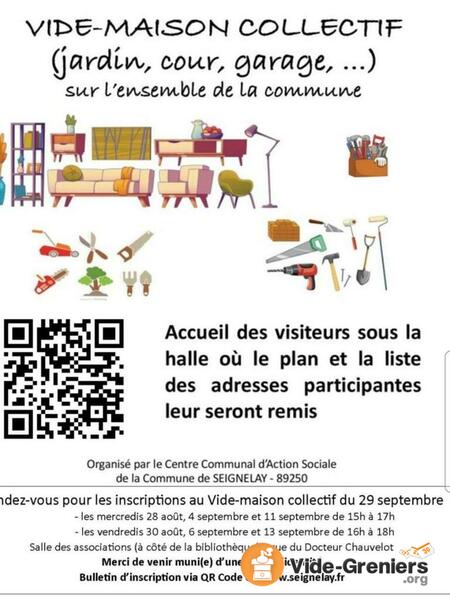 1 er vide maison collectif sur seignelay