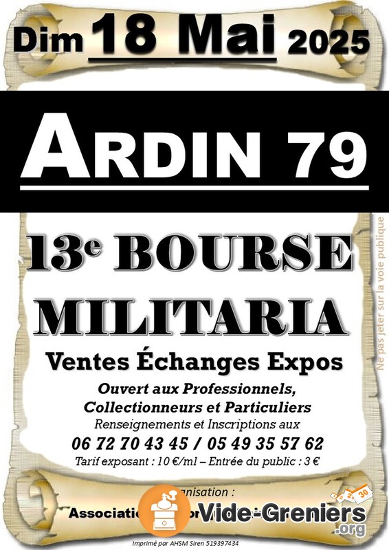 13ème bourse militaria d’ardin (79)