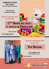 17ème bourse au jouets et articles de puériculture