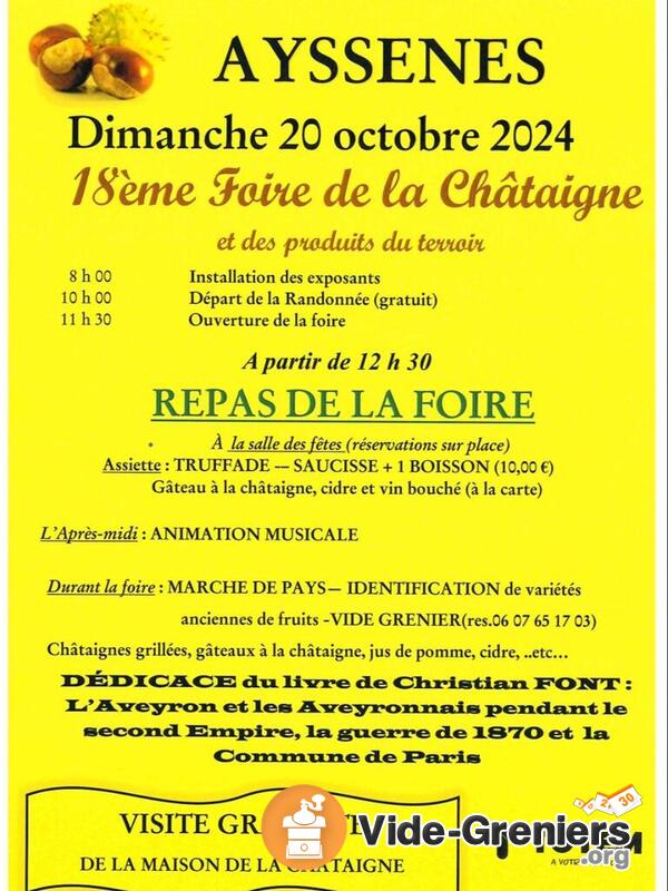 18 ème Foire à la Châtaigne Ayssènes