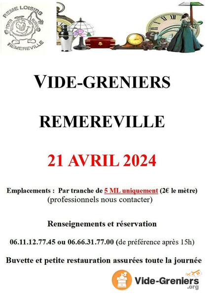 19 ème vide-greniers de Réméréville