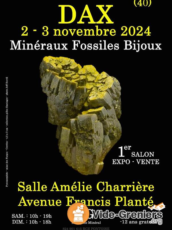 1er salon mineraux fossiles bijoux de dax (landes)