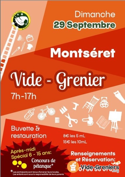 1er Vide grenier d'automne des Lutins de Montséret