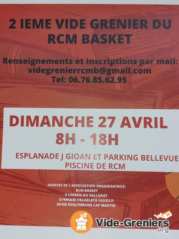 2 ieme vide grenier du rcm basket