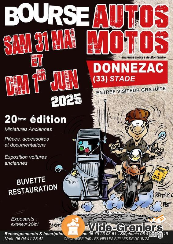 20 ème bourse autos motos (ex club montendrais)