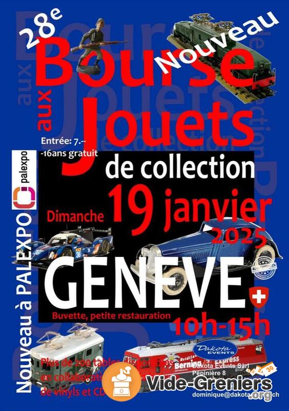 28e bourse de Jouets de Collection, Trains, autos miniatures