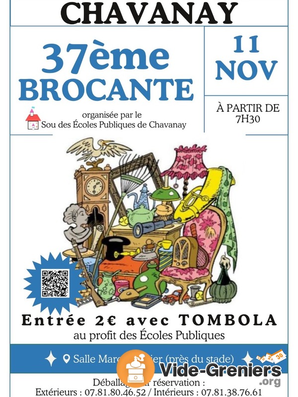 37ème Brocante du Sou des écoles laïques de Chavanay