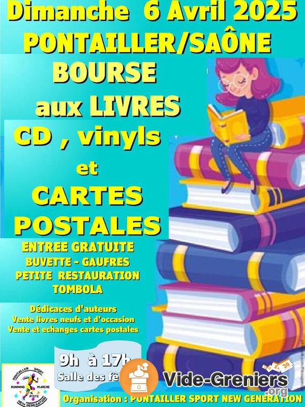 4ème Bourse aux livres, CD, vinyles et cartes postales