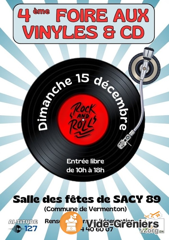 4ème Foire aux Vinyles de Sacy (Commune de Vermenton)