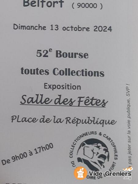 52ème bourse toutes collections