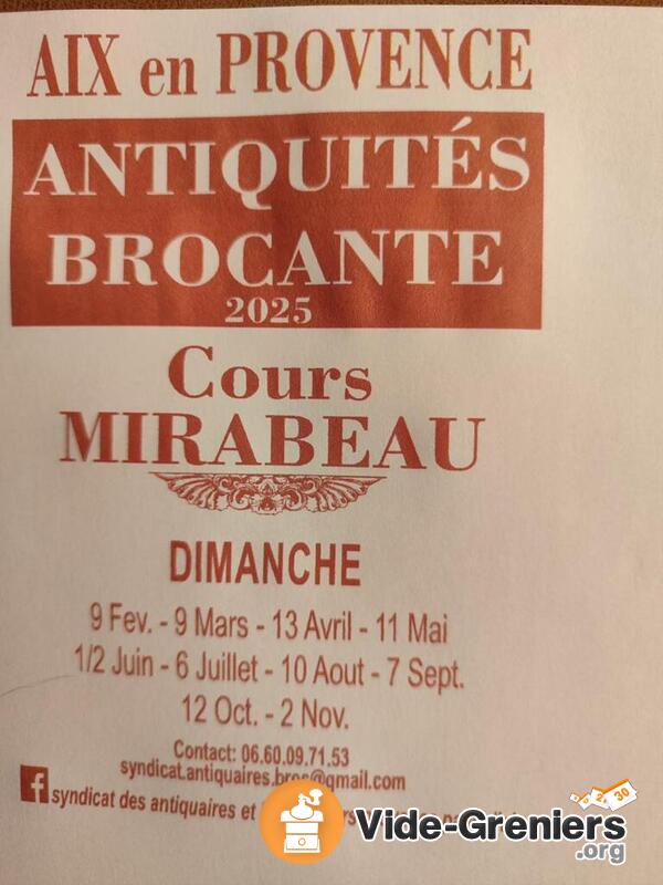 Antiquites brocante du cours mirabeau