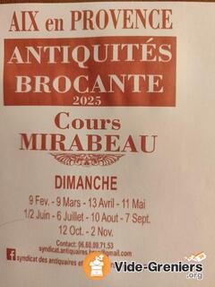 Photo de l'événement Antiquites brocante du cours mirabeau