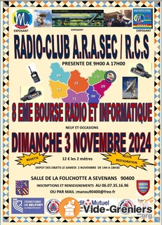 Photo de l'événement A.r.a.sec r.c.s. 8 eme bourse radio et informatique.