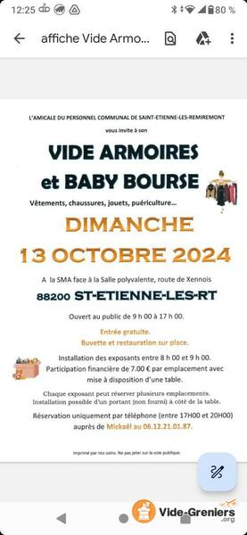 Baby bourse et vêtements .