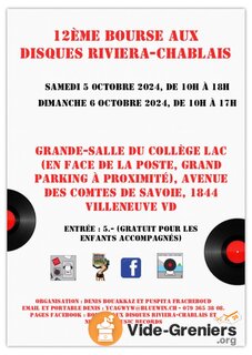 Bourse aux disques Riviera-Chablais