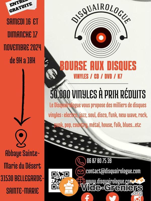 Bourse aux disques Vinyles, Cds, DVDs, Affiches