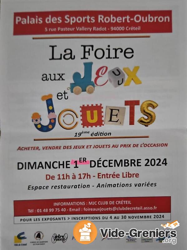 Bourse aux jouets