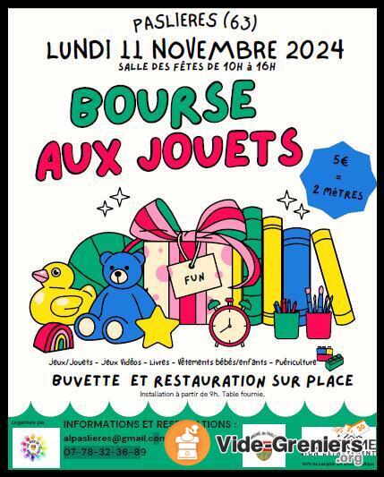 Bourse aux jouets Les Amis de l'école publique de Pasliéres