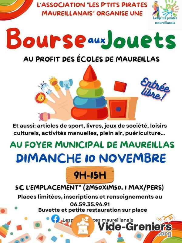 Bourse aux jouets au profit des écoles de Maureillas