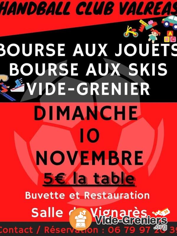 Bourse aux jouets, bourse aux skis, vide grenier