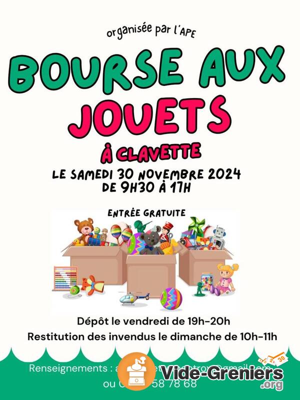 Bourse aux jouets - Clavette