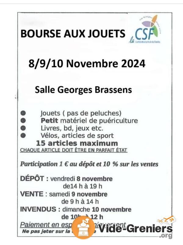 Bourse aux jouets csf