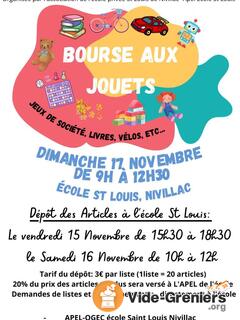 Photo de l'événement Bourse aux jouets Ecole saint-Louis Nivillac