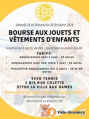 Photo de l'événement Bourse aux jouets esvd tennis la ville aux dames