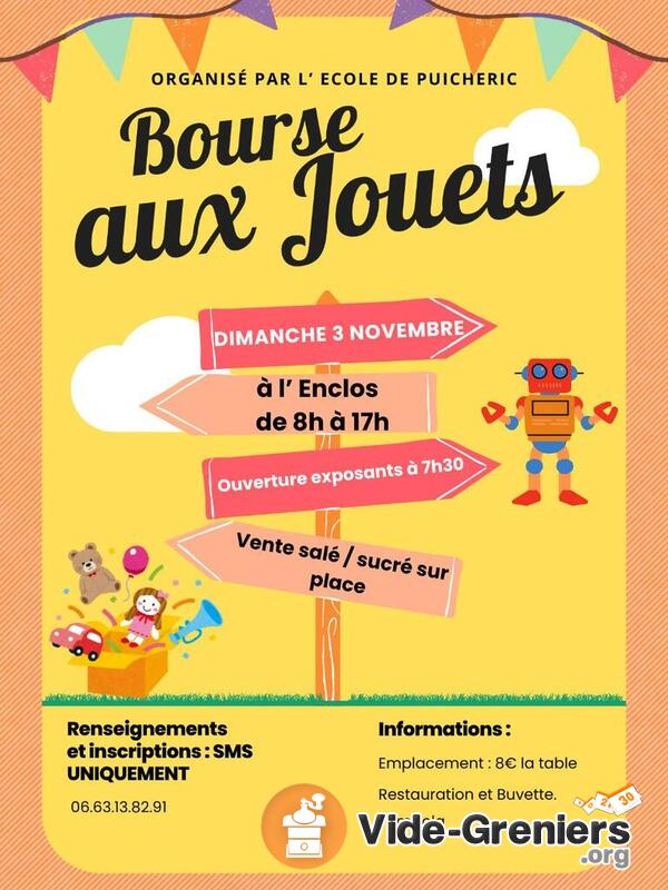 Bourse aux jouets et articles de puériculture