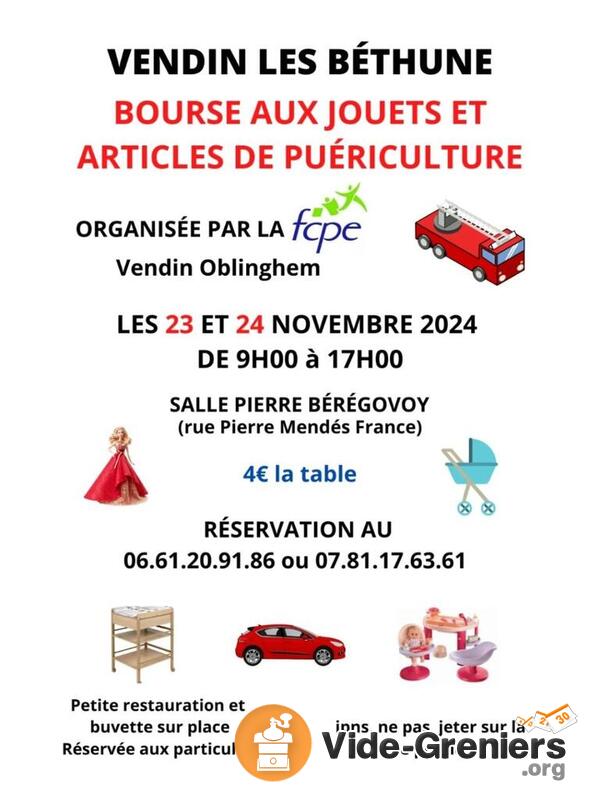 Bourse aux jouets et articles de puériculture