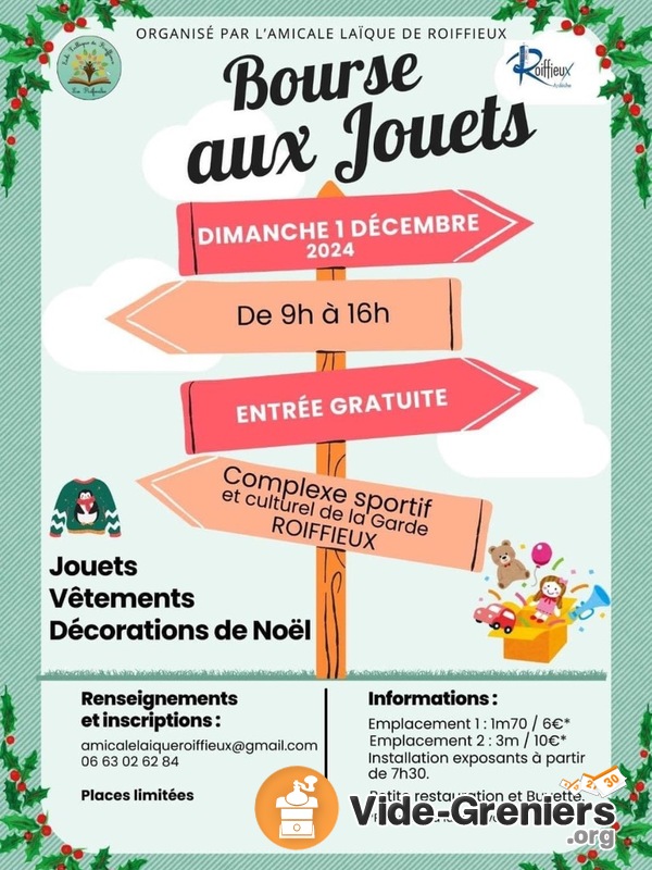 Bourse aux jouets et déco de Noël