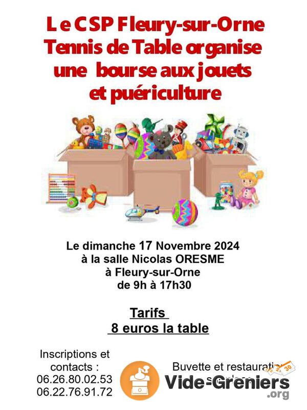 Bourse aux jouets et à la puériculture à fleury-sur-orne