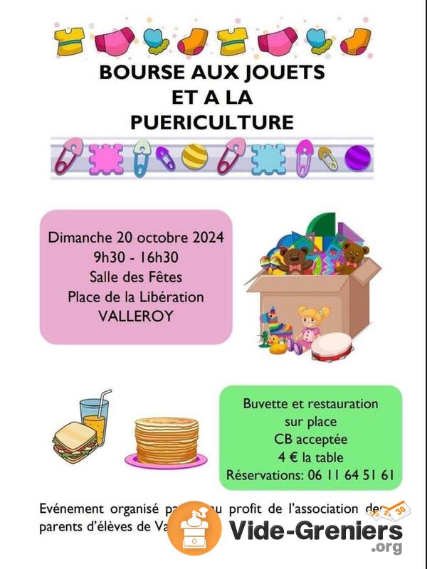 Bourse aux jouets et à la puériculture Valleroy