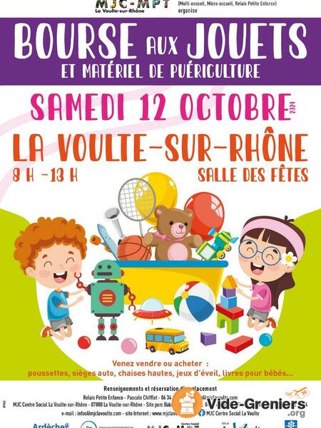 Bourse aux jouets et matériel de puériculture