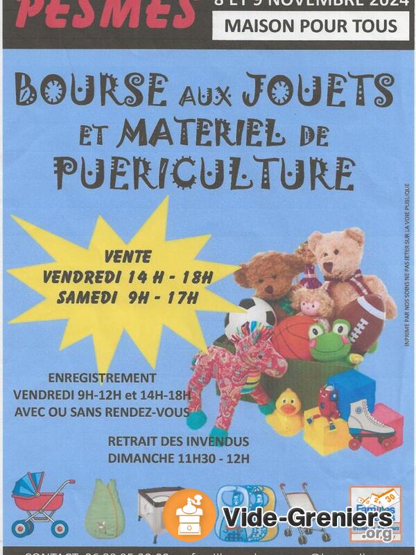 Bourse aux jouets et materiel de puericulture