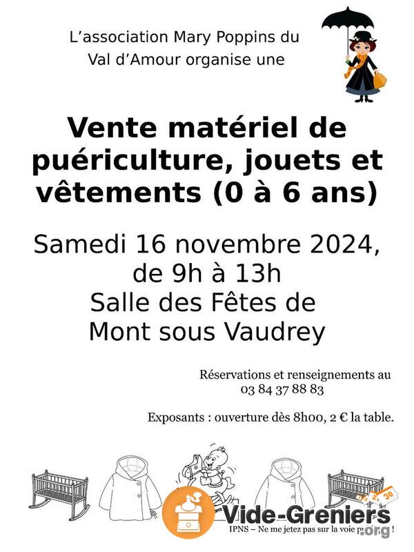 Bourse aux jouets et matériels de puériculture.