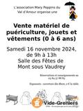 Bourse aux jouets et matériels de puériculture.