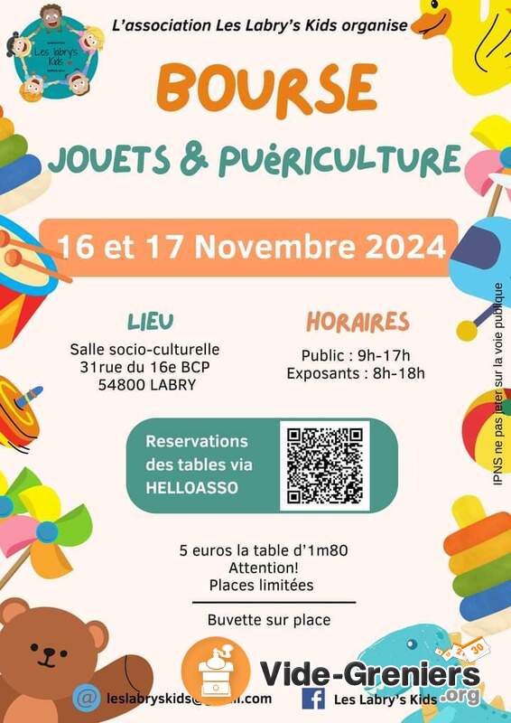 Bourse aux jouets et puériculture