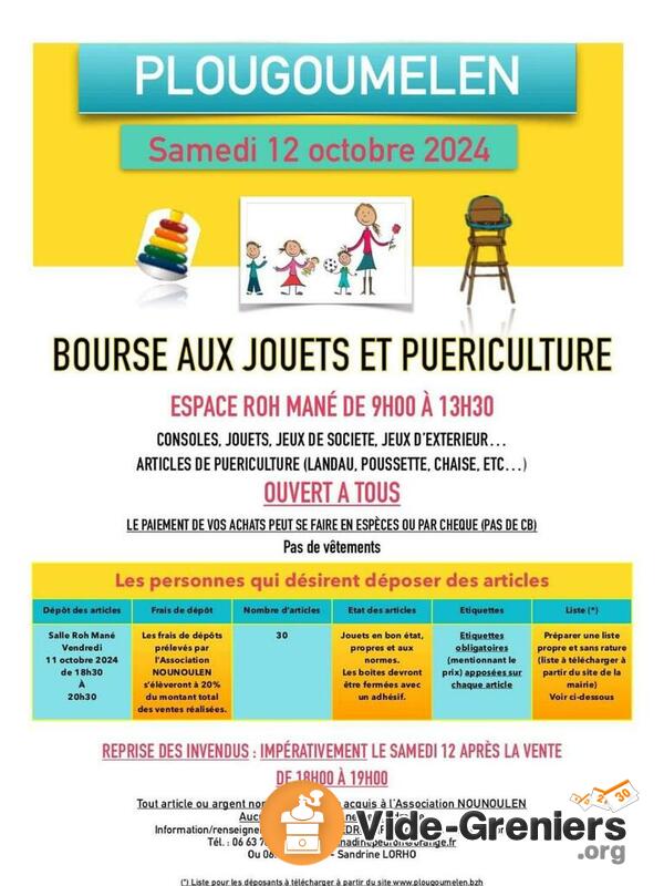 Bourse aux jouets et puériculture