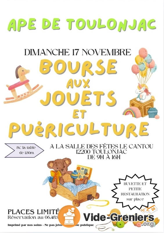 Bourse aux jouets et Puériculture