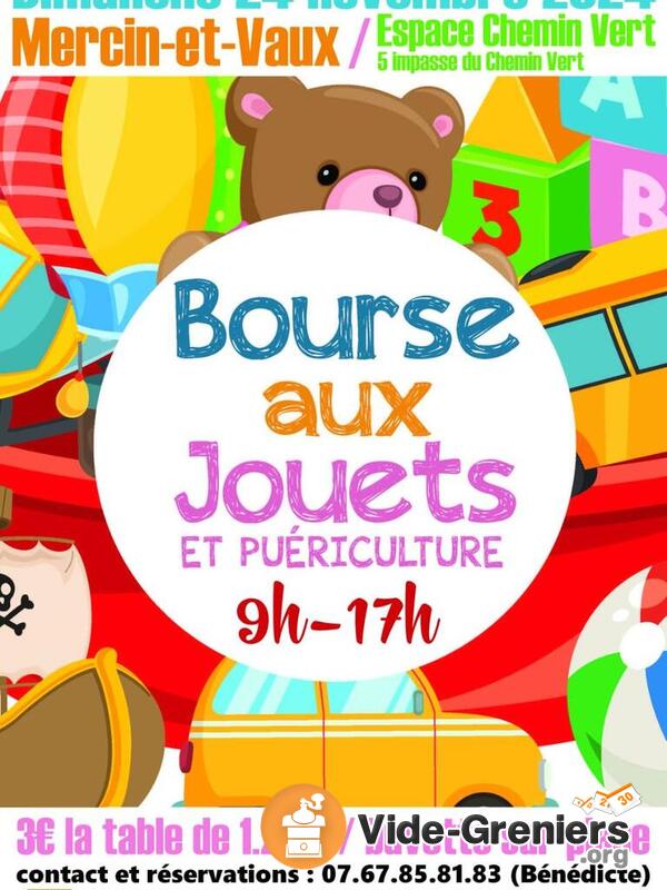 Bourse aux jouets et puériculture de l'APE.Mercin