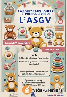 Photo de l'événement Bourse aux jouets et puériculture de l'ASGV