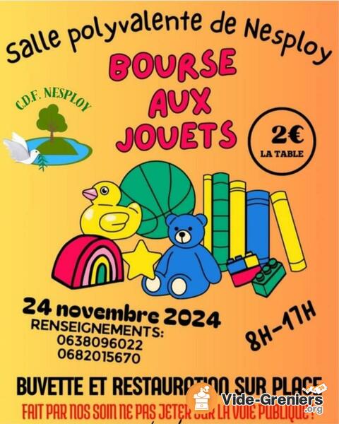 Bourse aux jouets et puériculture à Nesploy