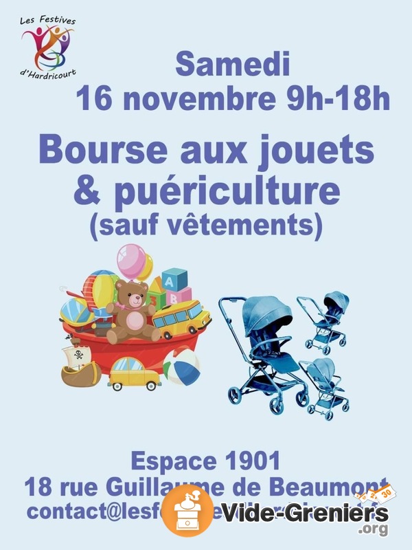 Bourse aux jouets et puériculture (pas de vêtements)