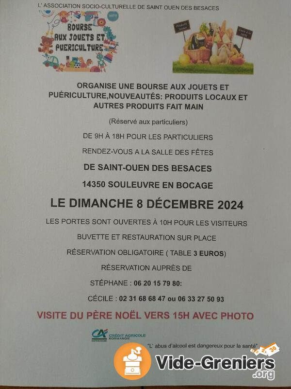 Bourse aux jouets et puériculture, produits locaux