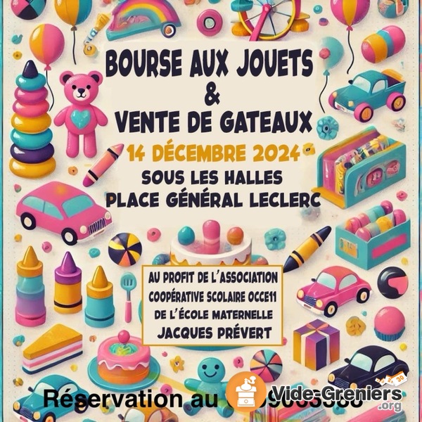 Bourse aux jouets et vente de gâteaux