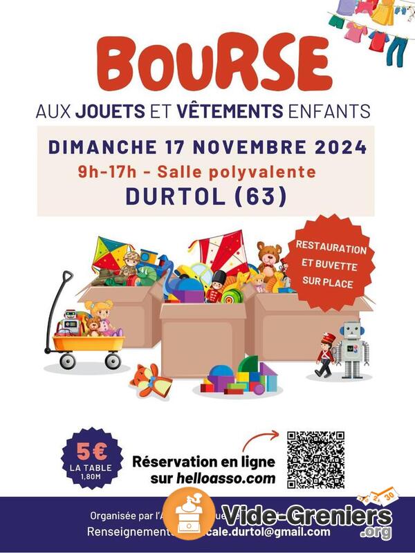 Bourse aux jouets et vêtements