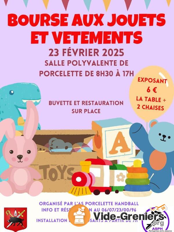 Bourse aux jouets et vêtements