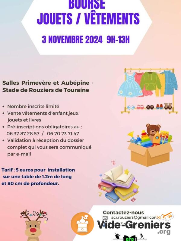 Bourse jouets et vêtements